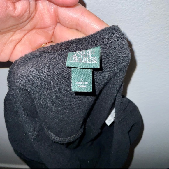 Wild Fable Black Sleeveless HalterTie Towel Terry Fabric Romper size large - Picture 7 of 9